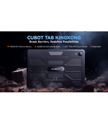 Cubot Tab KingKong 16GB RAM 256GB ROM Таблет с IP68 защита