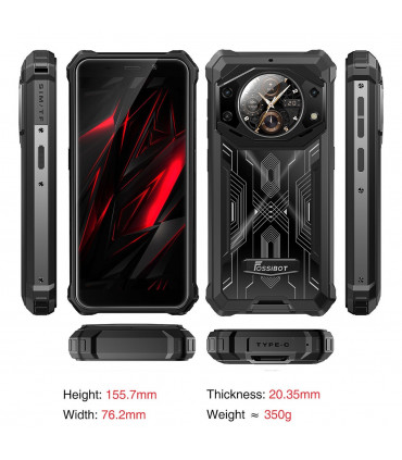 Fossibot F101 Pro Dual Screen 15GB RAM 128GB ROM с IP68 защита