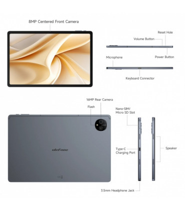 Ulefone Tab A11 Pro 8GB RAM 256GB ROM Таблет, space grey