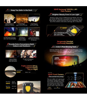 Blackview BV7300 18GB RAM 256GB ROM, с IP68/69 защита