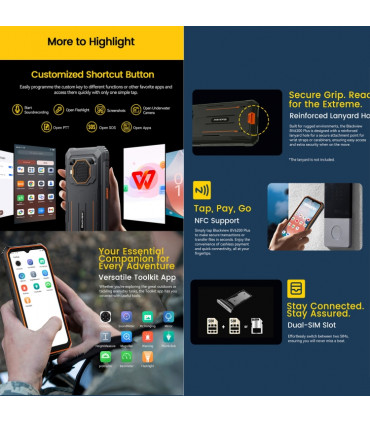 Blackview BV6200 Plus 24GB RAM 256GB ROM с IP68/69 защита