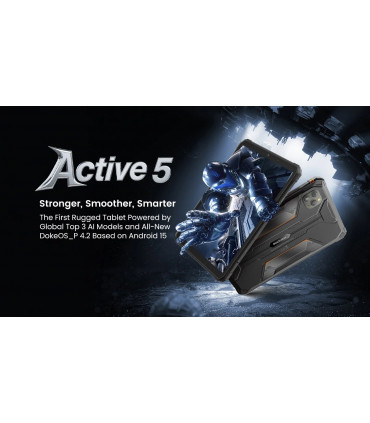 Blackview Active 5 24GB RAM 128GB ROM Таблет с IP68 защита, Black