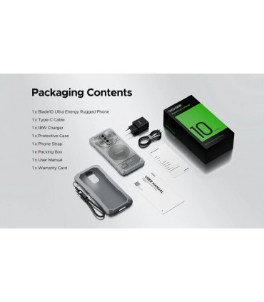 Doogee Blade 10 Ultra Energy 36GB RAM 256GB ROM, Ultra Slim с IP68 защита