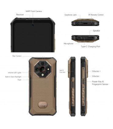 Ulefone Armor X16 Pro 5G 16GB RAM 256GB ROM с IP68 защита