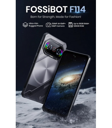Fossibot F114 16GB RAM 128GB ROM Ultra Slim с IP68 защита