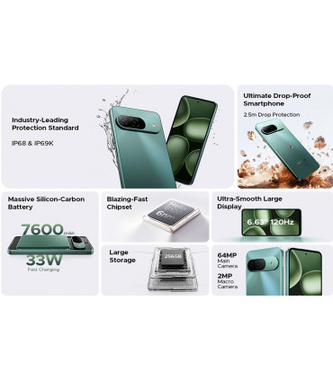 Doogee B10 48GB RAM 256GB ROM, Ultra Slim с IP68 защита