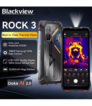 Blackview Rock 3 32GB RAM 256GB ROM, Thermal camera,с IP68/69 защита