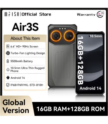 IIIF150 Air 3S 16GB RAM 128GB ROM, 5500 mAh с IP68 защита