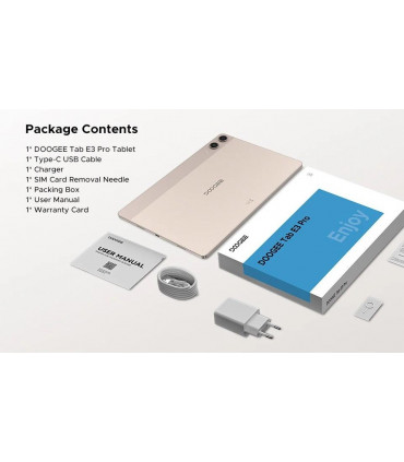 Doogee Tab E3 Pro 32GB RAM 256GB ROM, 13' Таблет, Grey