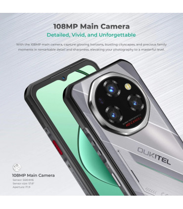 Oukitel WP62 5G 12GB RAM 512GB ROM с IP68 защита